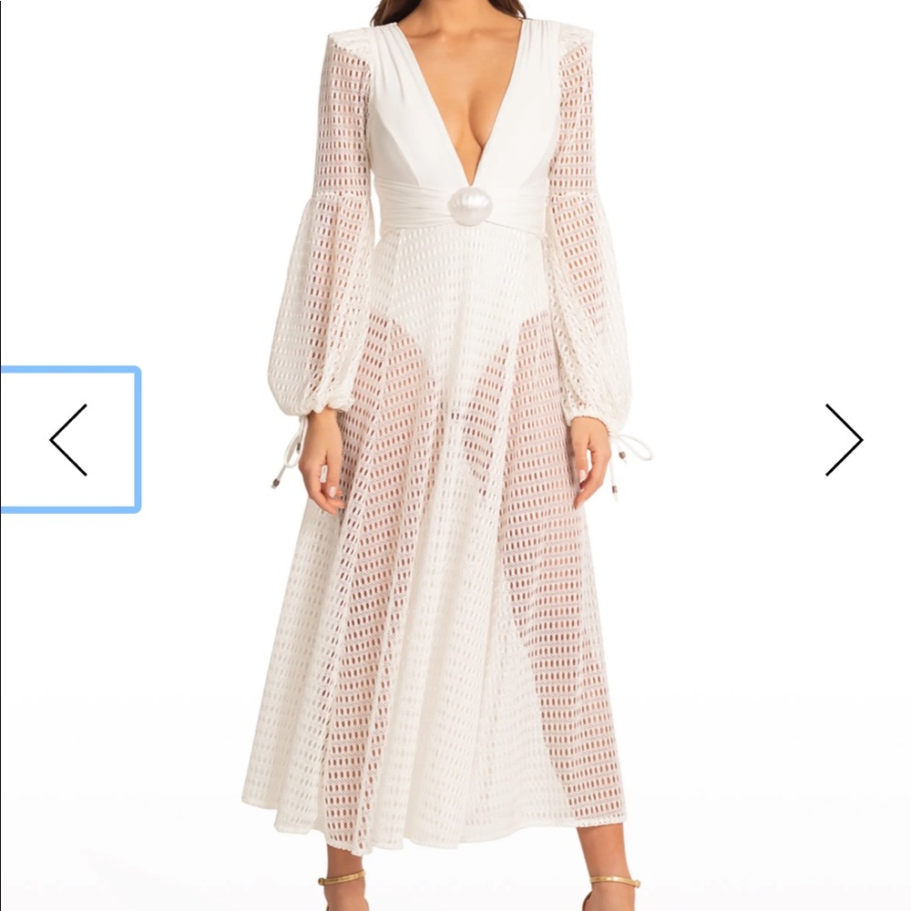 PatBO White Maxi Dress